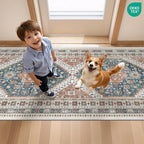2.5x10 Kitchen Runner Rug Non Slip Vintage Washable Rugs, Carpet Runner - Image 9