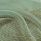 Short Sage Green Sheer Curtains 24 Inches Long 2 Panels - Image 5
