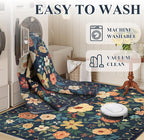 DUKINO 5x7 Area Rug Floral Washable Rug - Image 8