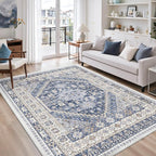 7x9 Area Rugs for Living Room, Large Washable Rug, Dining Room, Low Pile - Image 4