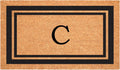 Calloway Mills 152963048C Black Border 30" x 48" Monogram Doormat Letter (C)