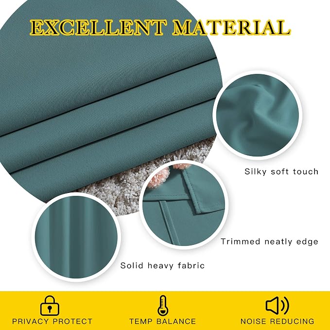 NICETOWN Insulated Curtains Blackout Draperies - Image 4
