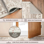 Boho Washable 3x10 Hallway Runner Rug, Non-Slip Stain & Fade Resistant - Image 4