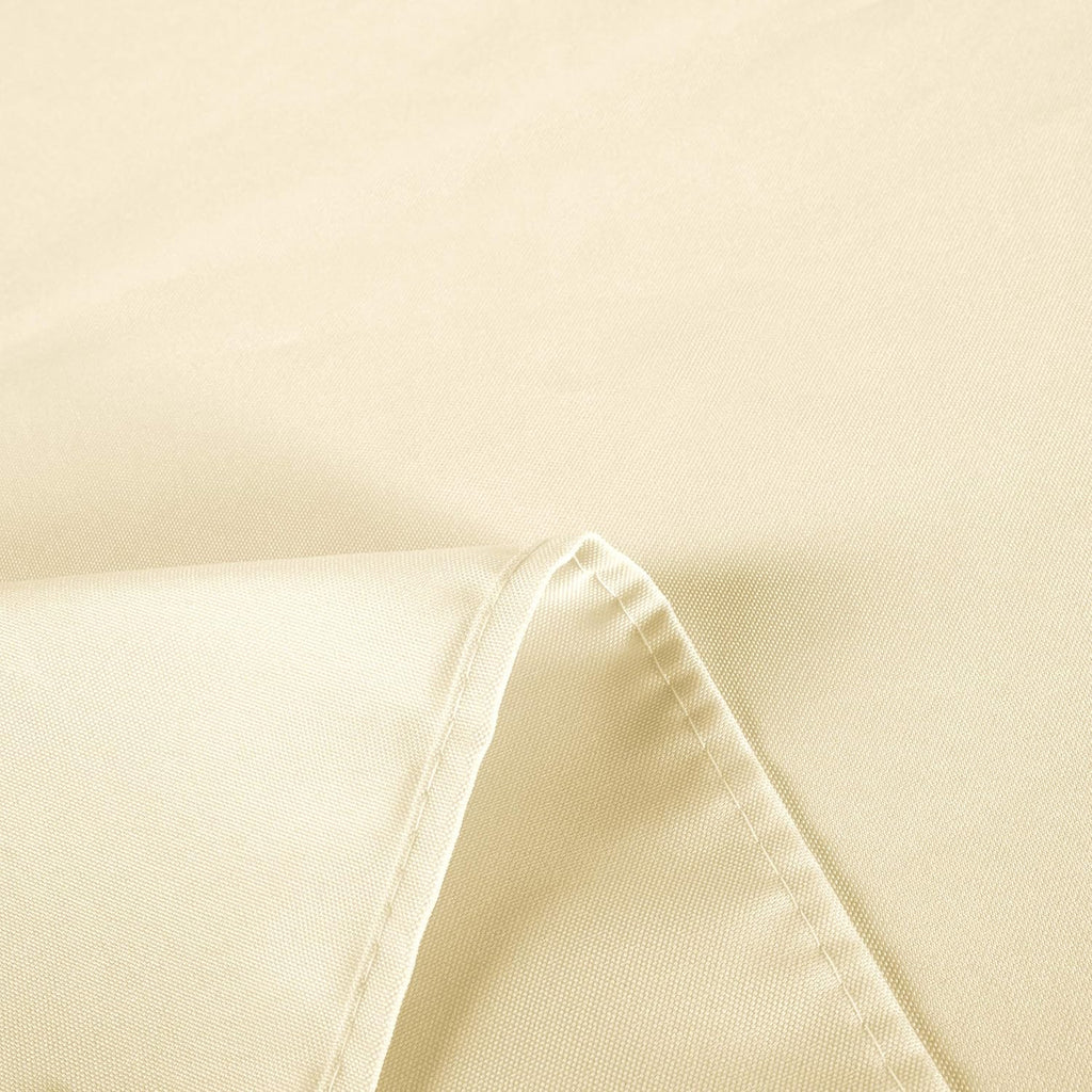 sancua Rectangle Tablecloth - 54 x 108 Inch - Stain and Wrinkle Resistant Washable Polyester Table Cloth, Decorative Fabric Table Cover for Dining Tables, Buffet Parties and Camping, Beige
