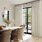 Linen Semi Sheer Beige Tan Pinch Pleated Curtains 92 Inches Long 50Wx92L | 92 - Image 7
