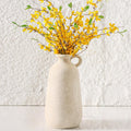 Ceramic Rustic Vase, 12.8" Large Flower Vases Home Decor Pottery Farmhouse Decorative Vase Boho Neutral Pampas Vases for Mantel Entryway Table Living Room Shelf Kitchen