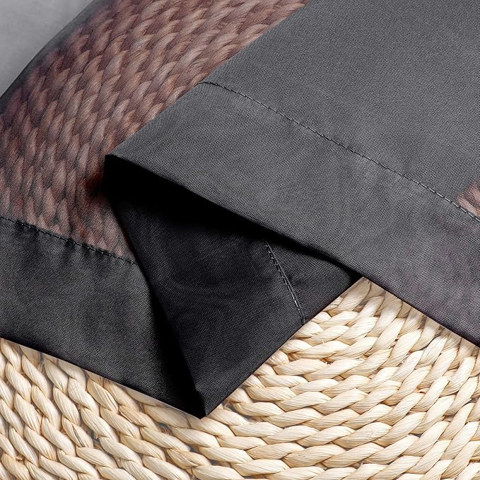 Black Sheer Kitchen Valance for Windows Set of 2, Small Modern Rod Pocket Voile - Image 4