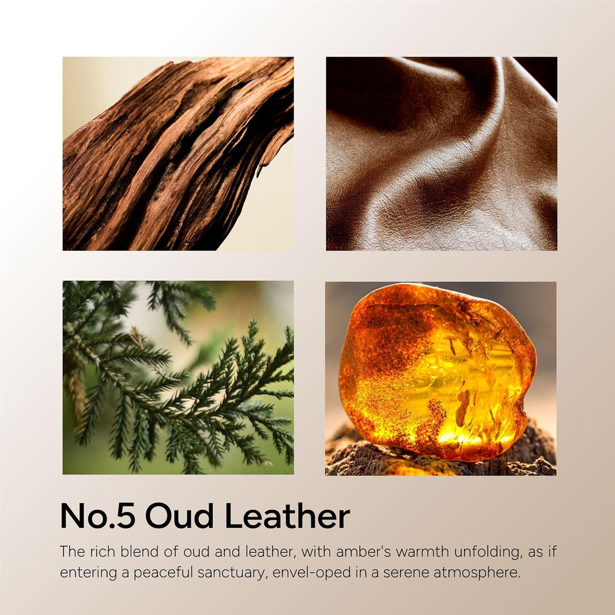 Oud & Leather Scented Candle, 11oz Aromatherapy Soy Wax Candles for Home Scented, Long Lasting, Oud Leather Scent for Home, Gifts for Men, Women, Friends, Teacher, Relaxation & Stress Relief
