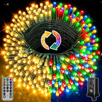 Ollny Christmas Lights, 131FT 400 LED Color Changing Christmas Tree Lights with 11 Modes Remote Control, Waterproof Outdoor Christmas Lights for Outside Indoor Patio Xmas Decorations
