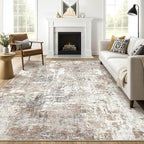 LOONGRUG 7x9 Area Rug Washable Large Neutral Modern Living Room Rugs | Abstract by LOONGRUG