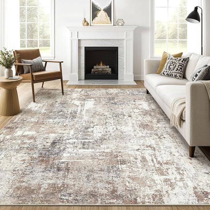 LOONGRUG 9x12 Area Rug Washable Large Neutral Modern Living Room Rugs | by LOONGRUG