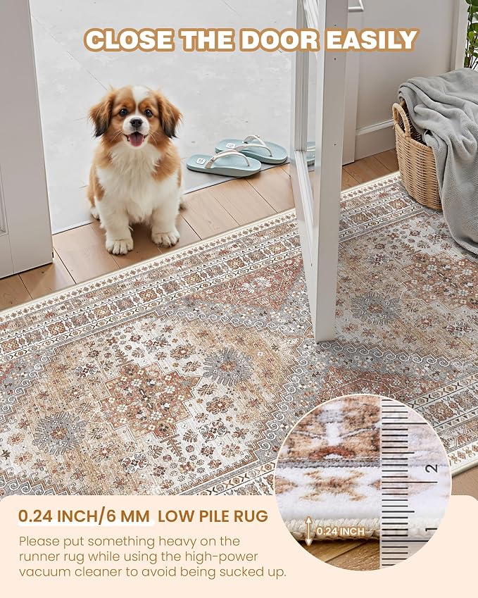 Kitchen Runner Rug Non Slip Washable Rugs 2.5x8, Carpet Runner - Image 6