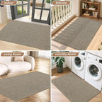 BEQHAUSE Dirt Trapper Door Mat 17" x 30", Non-Slip Doormats, Light Beige | - Image 8