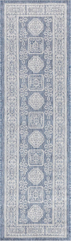 Keen Home Design Terrace Outdoor Runner Rug - 2x8 Washable Indoor/Outdoor Rug for Patio, Kitchen, Balcony, Beach, Garden, Deck and Porch, Size: 2'2"x7'7"