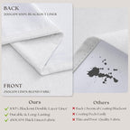 Snow White Pleated Linen 100% Blackout Curtains 84 Inches Long | Pinch Pleat - Image 6