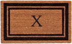 Calloway Mills 152962436X Black Border 24" x 36" Monogram Doormat, (Letter X)