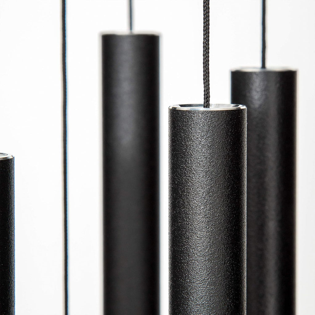 Corinthian Bells by Wind River - 30 inch Black Wind Chime for Patio, Backyard, Garden, and Outdoor Decor (Aluminum Chime) Made in The USA