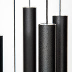 Corinthian Bells by Wind River - 30 inch Black Wind Chime for Patio, Backyard, Garden, and Outdoor Decor (Aluminum Chime) Made in The USA