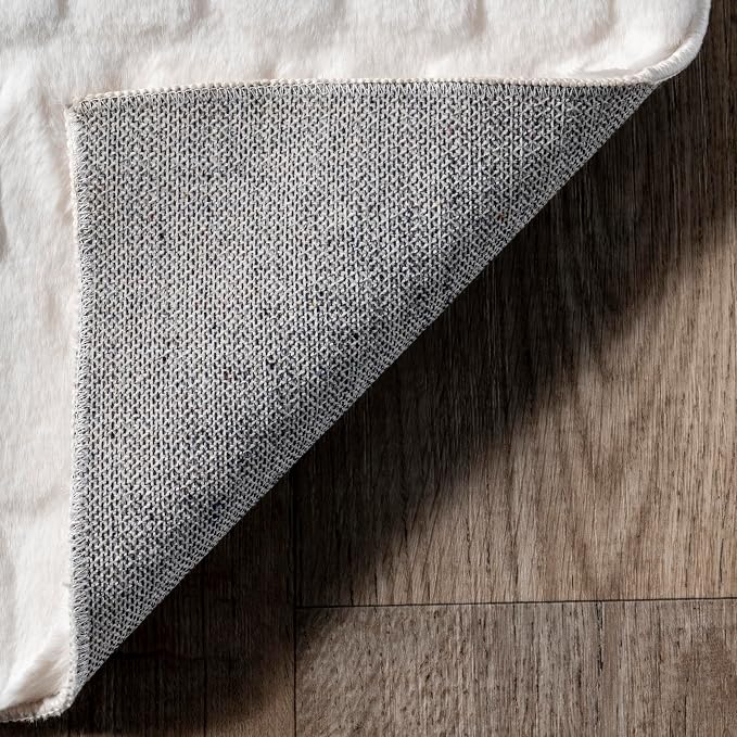 nuLOOM Nia White Geometric Washable Area Rug - Image 5