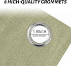 Yakamok Sage Linen Textured Curtains 96 Inches Long - Image 4