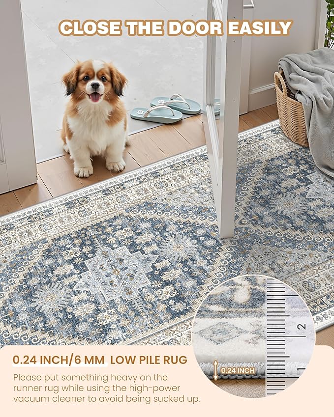 Runner Rug 2x6, Non Slip Washable Rugs - Image 6