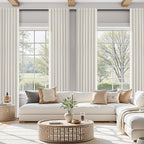 11 FT Extra Long Boho 100% Blackout Curtains 132 Inch Length 2 Panels Set Back by Guken