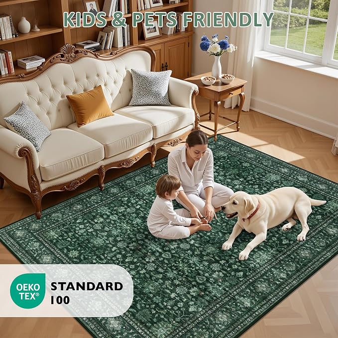 9x12 Area Rugs Living Room: Washable Rug - Image 9