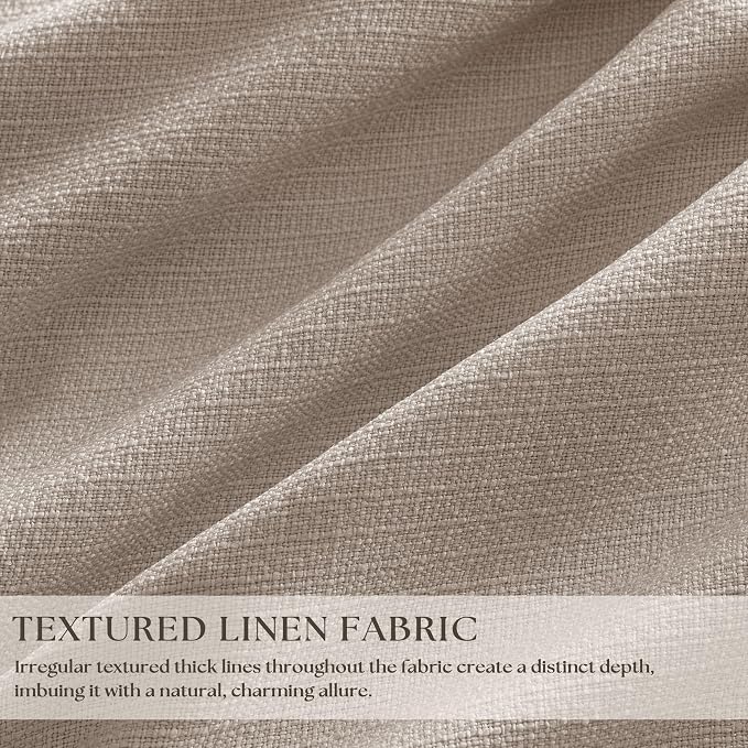 60 Inch Extra Wide 100% Blackout 84 Inch Curtains 1 Panel, Burlywood Birch | - Image 2