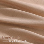 Peach Linen Curtains 84 inches Long - Image 3