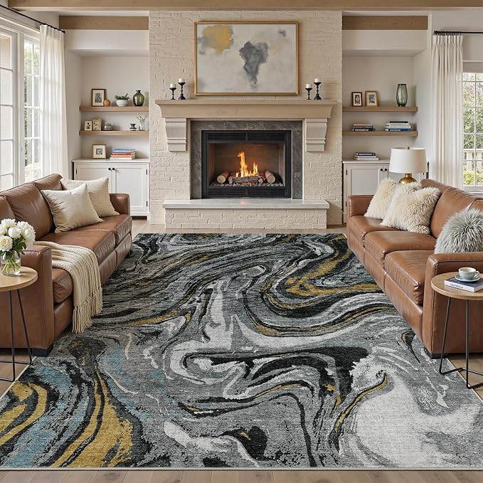 DMOYEST 7x9 Area Rug for Living Room - Image 9
