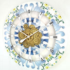 The Gears Clock Wall Clock Italy Collection with Moving Gears (Ravello, 36 inch Round)