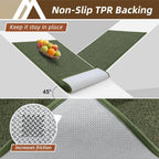 COSY HOMEER-Door-Mat 24"x36" Non Slip Absorbent Entryway Rugs Dirt Trapper Doormats Washable Entrance Mats Low Pile Welcome Floor Mat for Front Back Door and Entry Mats,Green