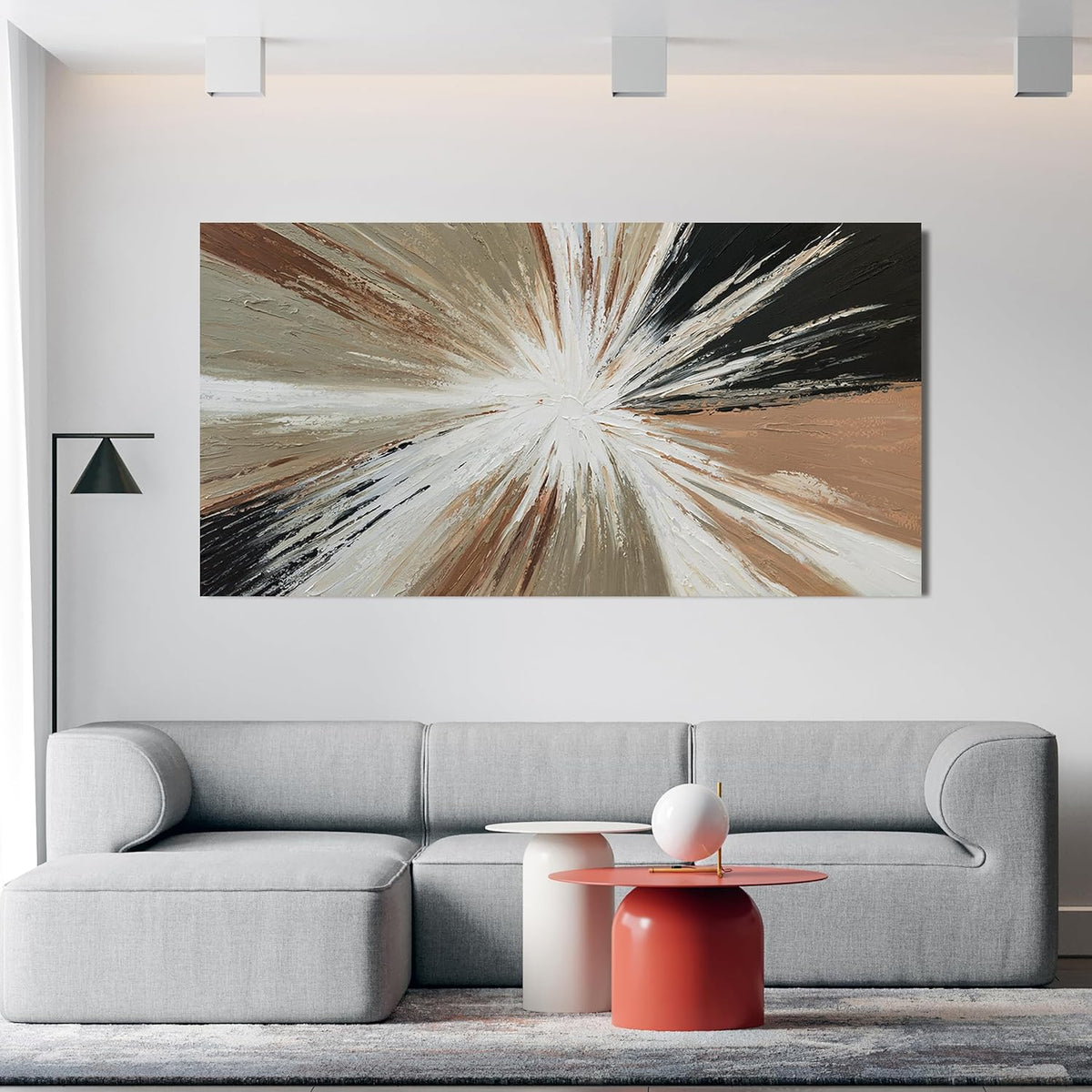 Canvas Wall Art Decor Large Black and White Wall Art Modern Abstract Wall Art Prints Wall Art Pictures for Living Room Abstract Canvas Art Wall Decor Artwork for Walls Bedroom Office Decor 29" X 58"
