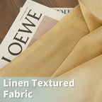 72 inch Long Linen Curtains for Bedroom 2 Panels, Caramel Brown | Light - Image 8