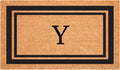Calloway Mills 152963048Y Black Border 30" x 48" Monogram Doormat Letter (Y)
