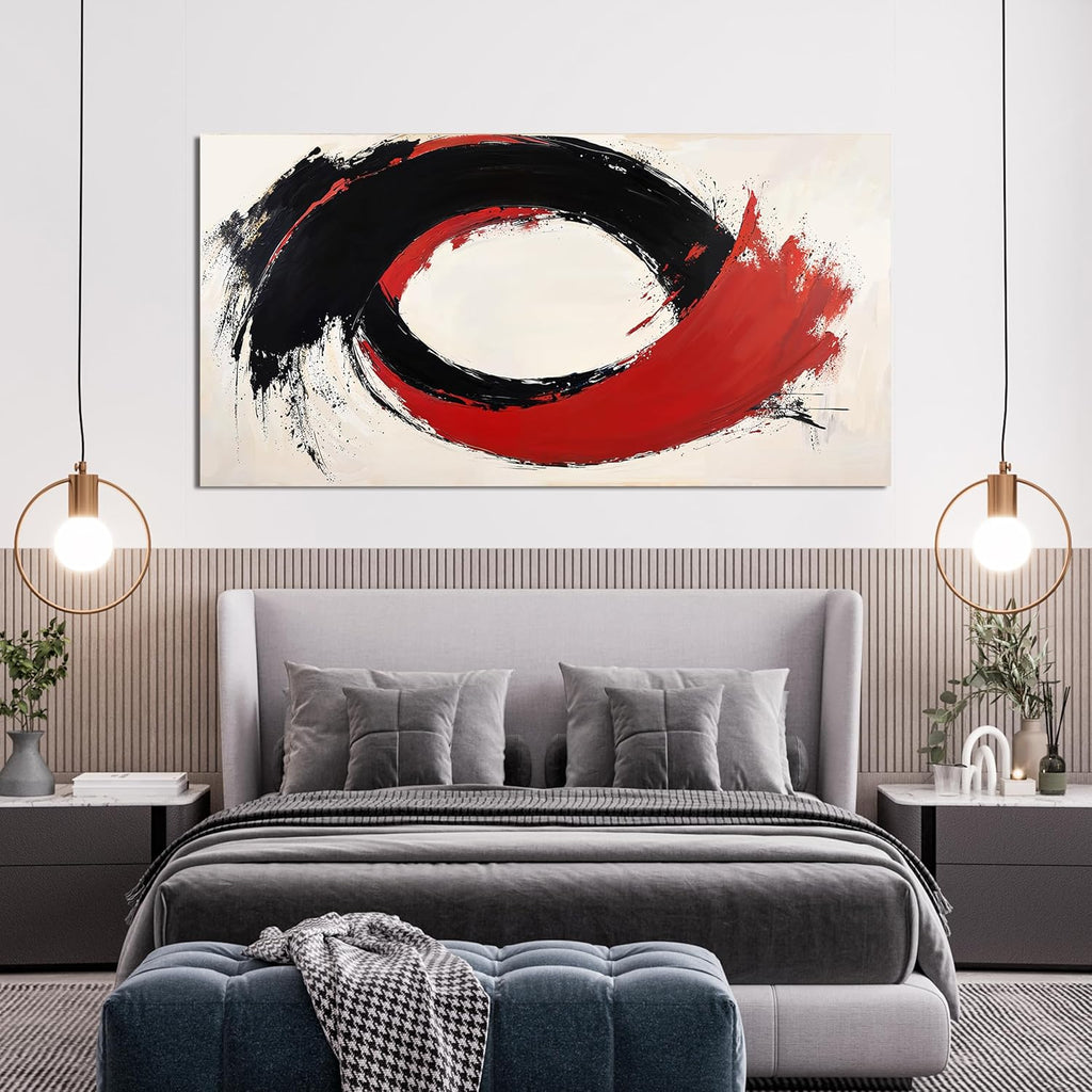 Canvas Wall Art Decor Black and White Wall Art Prints Abstract Canvas Art Wall Decor Modern Abstract Wall Art Decorations Wall Art Pictures for Living Room Artwork for Walls Home Office Decor 20"X40"