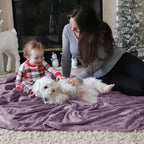 Bedsure GentleSoft Fleece Throw XL Blanket Fog Purple - Image 8
