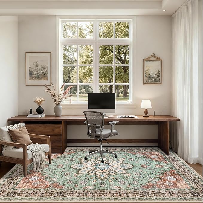 8x10 Area Rugs Living Room: Washable Rug - Image 6