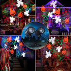 Halloween Lights Projector, Halloween Decorations Lighting Projector, with Timer Led Pumpkin Ghost Demon Light, for Holiday Party Garden Patio Yard Outdoor Indoor Landscape Decor