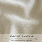 126 Inch Semi Sheer Linen Pinch Pleated Extra Long Curtains Beige Light Tan | - Image 2
