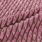 Set of 4 Pink Decorative Throw Pillow Covers 12x20 Inch Corduroy Pillow Covers - Image 4