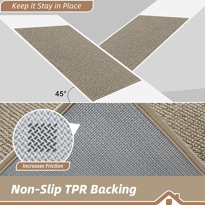 BEQHAUSE Kitchen Runner Rugs 24"x96", Kitchen Mats - Image 4
