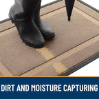 OLANLY Front Door Mat Outside 47x23, All-Season Heavy-Duty Rubber Doormat | - Image 4