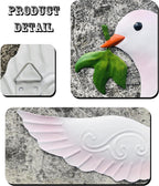 J-Fly Dove Wall Decor Metal Wall Decor Outdoor Indoor Ornament Suitable For Bathroom Living Room Garden Wall Decoration 9 Inch 3 Pack