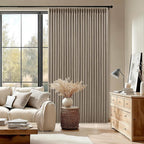 Deep Flax Linen Pinch Pleated 100% Blackout 92 Inch Curtains 2 Panels | Greige - Image 9