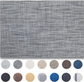 Placemat Set of 4 - Easy Clean Woven Vinyl Placemats for Dining Table, Indoor/Outdoor Place Mats, Washable PVC Table Mats（Dark Gray）