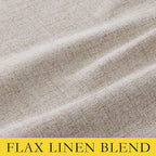NICETOWN Natural Thick Linen Blend 100% Blackout Curtains - Image 9