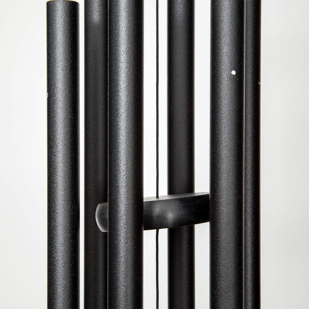 Corinthian Bells by Wind River - 30 inch Black Wind Chime for Patio, Backyard, Garden, and Outdoor Decor (Aluminum Chime) Made in The USA