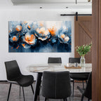 Canvas Wall Art Decor Wall Art Pictures for Living Room Artwork for Walls White Flowers Wall Art Prints Canvas Art Wall Decor Vintage Botanical Wall Art Decorations Bedroom Home Decor 20" X 40"