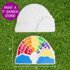 Creative Roots Paint Your Own Rainbow Stepping Stone Craft Kits for Kids, Ceramics to Paint, Ages 6+